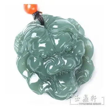 

Natural authentic Xinjiang and Tian Qingyu seed material opening beast pendant jade pendants jade jade tablets