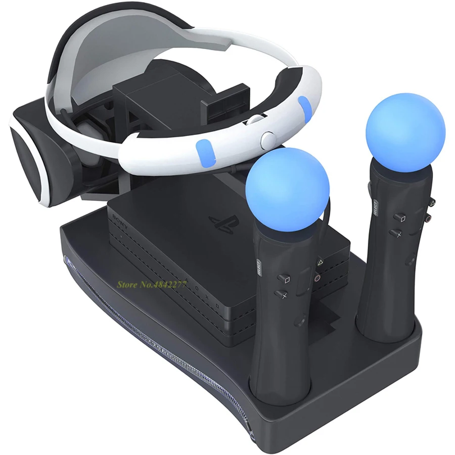 PS4 PS VR Move Storage Stand 2 контроллера зарядки наушники с док-станцией держатель светодиодный индикаторный кронштейн для PS 4 PSVR Move CUH-ZVR2 2th