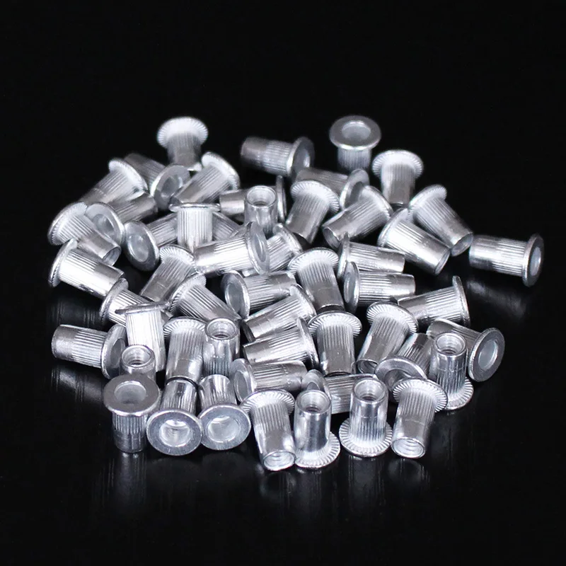 M3 M4 M5 M6 M8 M10 Aluminum Flat Head Rivet Nuts M4