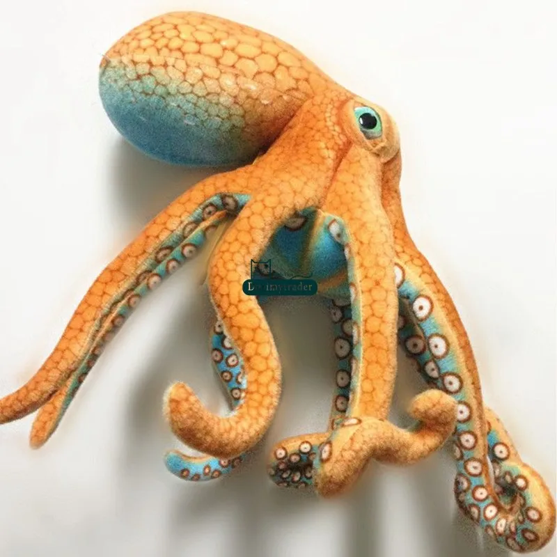 Dorimytrader 80cm Giant Simulation Animal Lifelike Octopus Plush Toy Throw Pillow Kids Play Doll Home Car Decoration Birthday Gift (1)