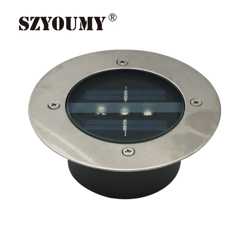 Szyoumy Led Unterirdischen Lichter Solar Power Led Deck Garten Aussen Beleuchtung Landschaft Rasen Lampe Solar Panel 3 Led Boden Licht Light Solar Solar Power Ledlight Solar Powered Aliexpress