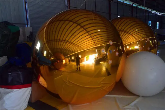 

2019 1 meter diameter golden mirror ball Inflatable decorative ball, inflatable decoration, customize