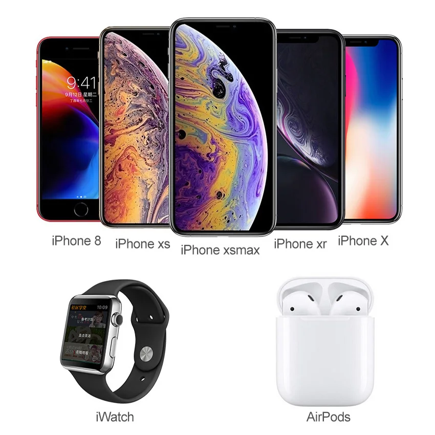 QI Wireless Charger Table Lamp LED Desktop Wireless Charging Station For Apple Watch Airpods IPhone - 1000007804454