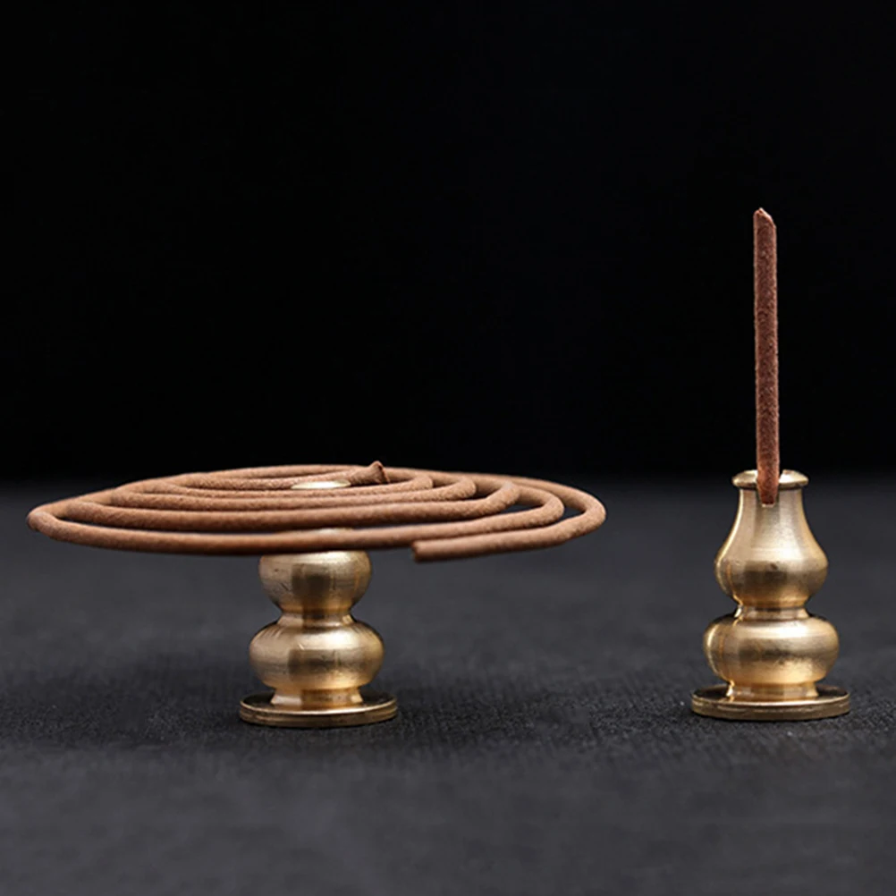 1pcs Alloy Incense Burner Holder for Incense Stick Coil Bottle Gourd