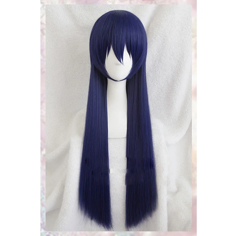 Love Live Sonoda Umi Long Cosplay Wigs Blue Purple color Heat Resistant Synthetic Hair Perucas Cosplay