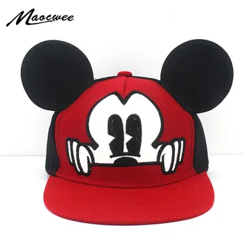 

Cartoon Micky Mouse Child Hat Boys And Girls Meshy Ventilate Healthy Cute Style Baseball Caps Sunscreen Four Seasons Applicable