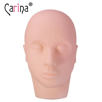 

2020 Massage Fake Mannequin Head Flat Eye Facial Eyelash Eyelash Extension Makeup Practice Cosmetic Professional Training Heads