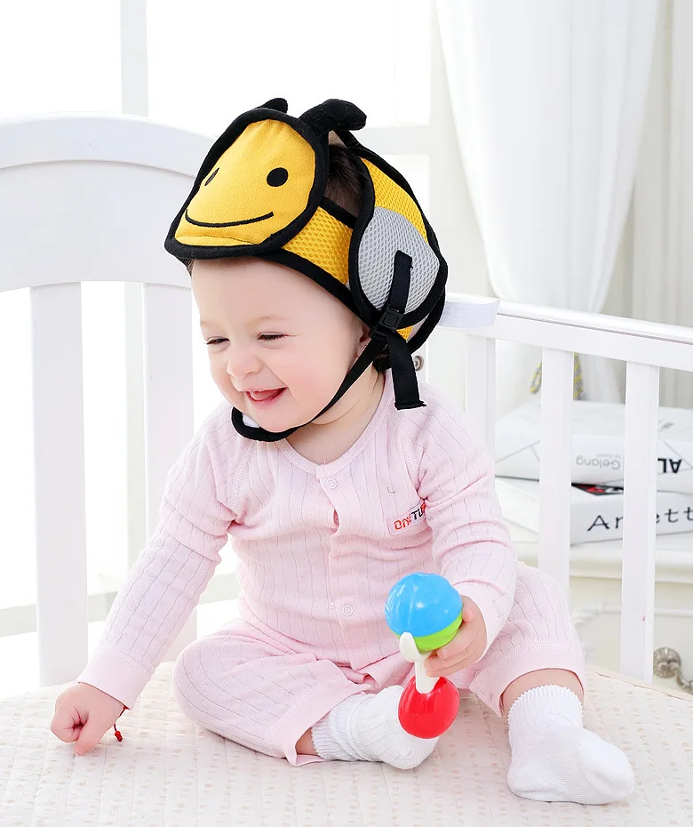 Детский обучающий ходьбе анти-круглая крышка дышащая детская защита головы шапка для младенца мультфильм бампер безопасности