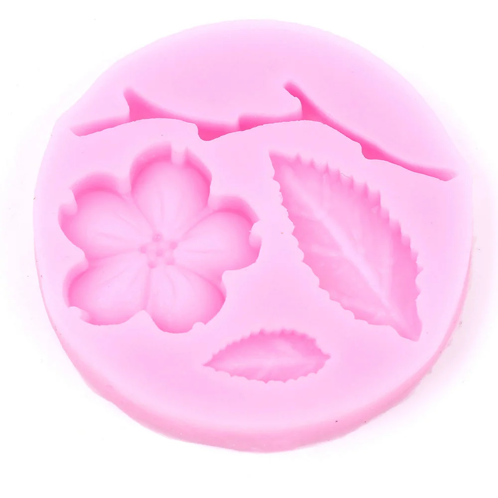 

New 3D DIY Peach Blossom Flower Shape Cake Mold Food-grade Silicone Mold Fondant For Cake Decorating Baking Tools