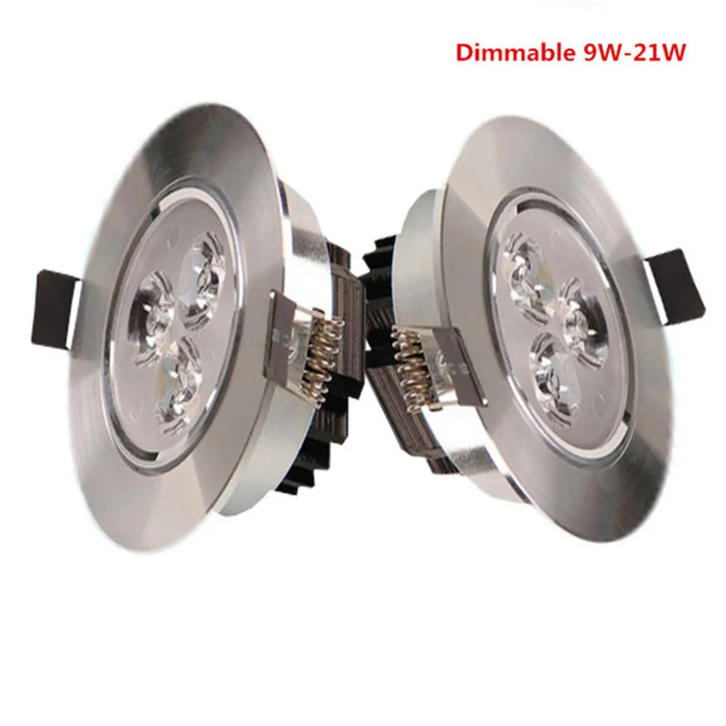 

10X High power ceiling light 9W/15W/21W LED Ceiling Dimmable Ceiling Light AC85-240V LED Cabinet Light Spotlight