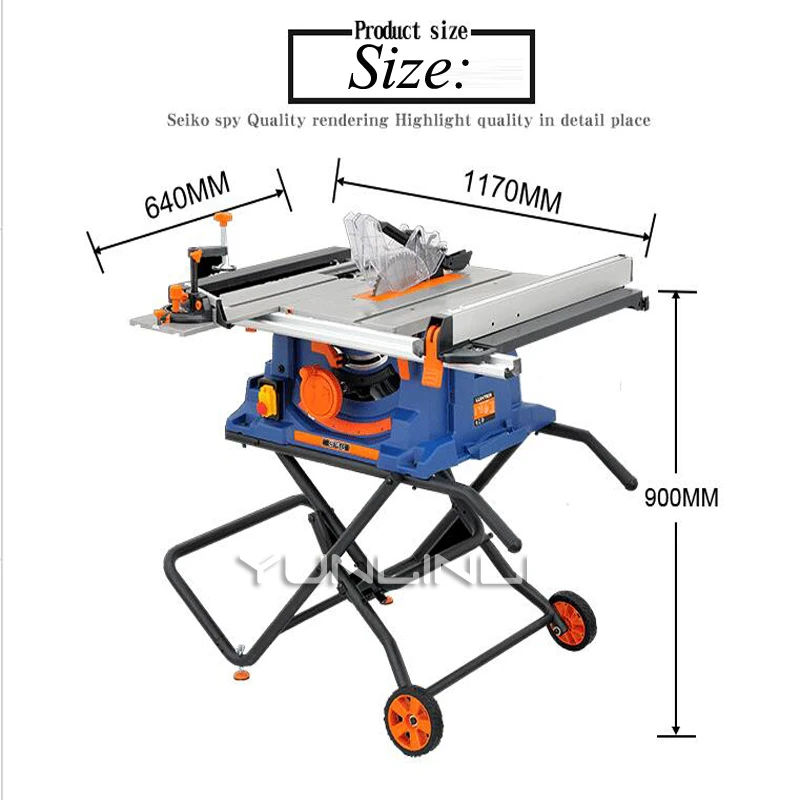 Woodworking Table Saw Multifunctional Dust Saw Cutting Machine Saw Power Tool Chainsaw Electric Circular Saw M1H-ZP-254C