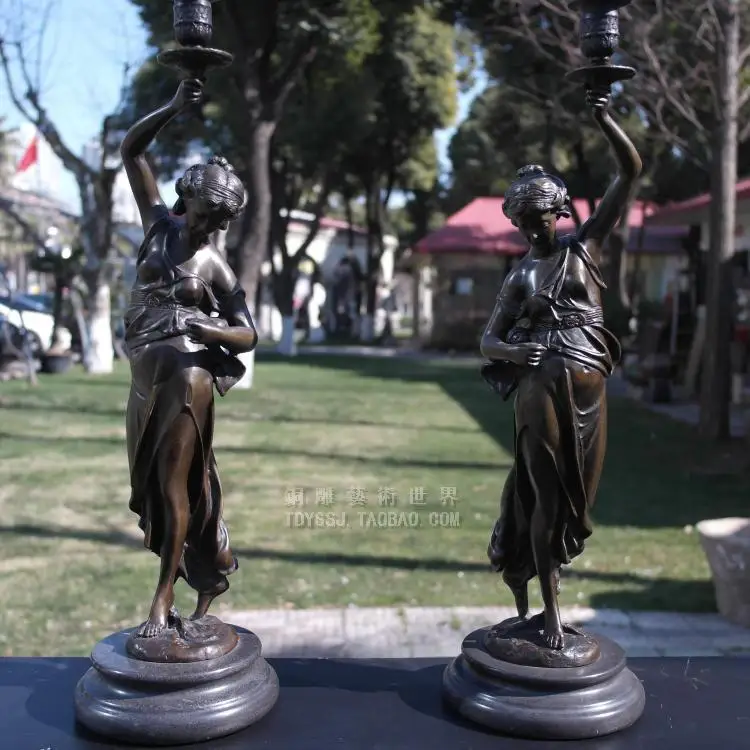 

Copper sculpture crafts mousse young girl mousse decoration home decoration statue Feng Shui crafts (0405)