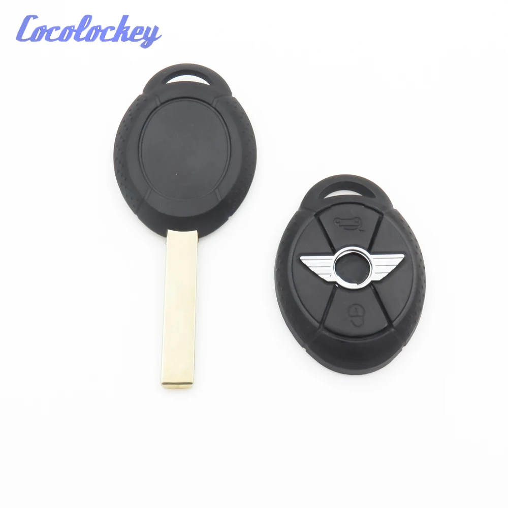 Cocolockey 2 кнопки Замена дистанционного ключа оболочка чехол брелок подходит для BMW Mini S R50 R53 Заготовка ключа замка зажигания автомобиля Высокое качество