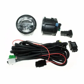 

For NISSAN NOTE E11 MPV 2006-2015 H11 Wiring Harness Sockets Wire Connector Switch + 2 Fog Lights DRL Front Bumper Halogen Lamp