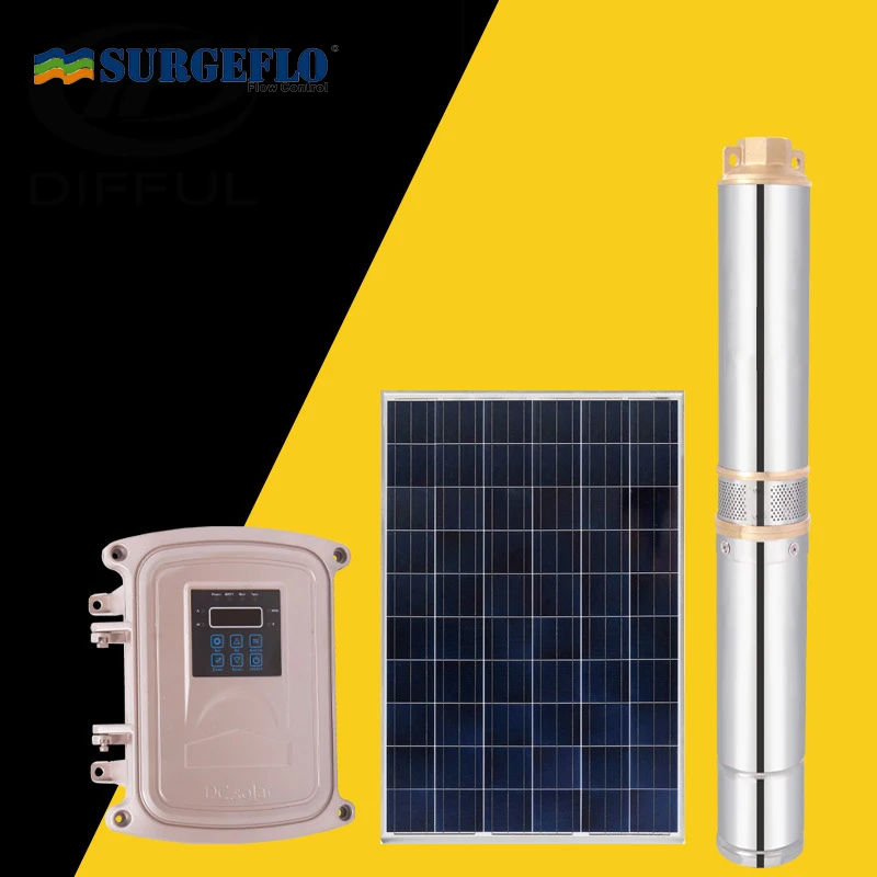 

permanent magnet synchronous motor solar water pond pump 9T/h large flow 58m solar powered water pump for irrigation
