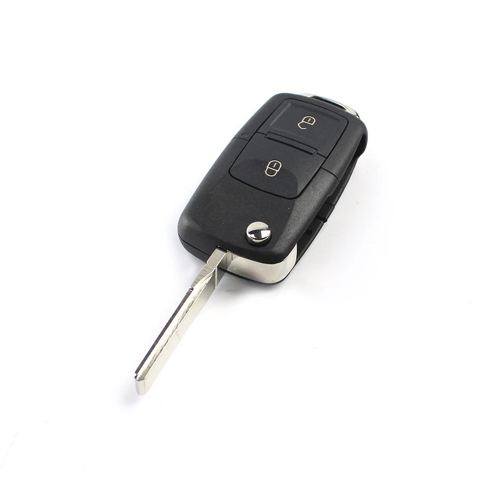 

2 Buttons Remote Key Case Shell Replacement Flip Folding Car Key Fob Shell Car Key Accessory For Volkswagen Bora Golf MK4