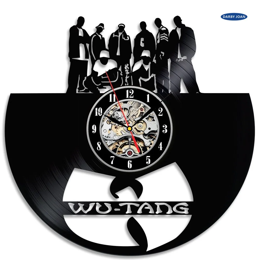 Wu Tang Decoratieve виниловые настенные часы подарок saat, duvar saati saat reloj большие настенные часы duvar saati horloge mura