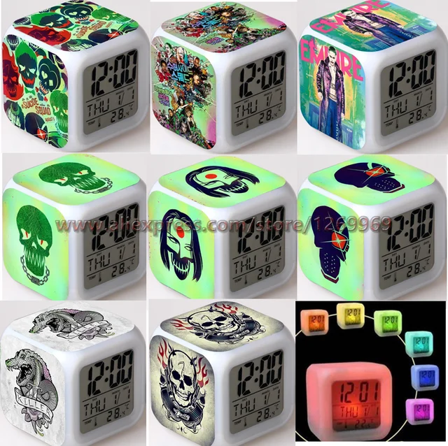 Buy suicide squad joker figure LED alarm clock infant