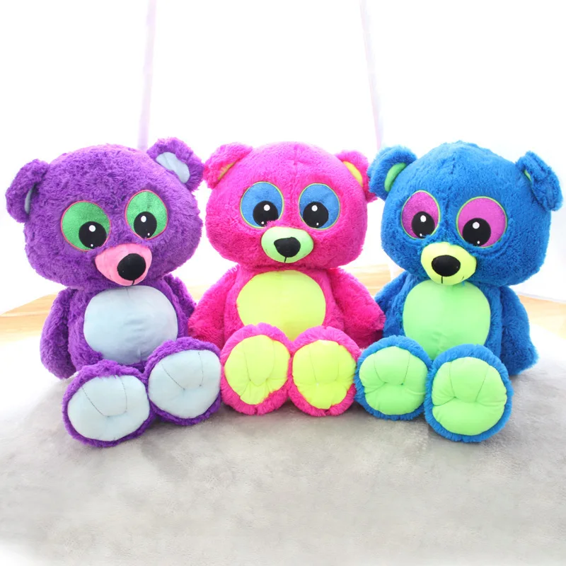 Fluorescente de kawaii oso de peluche 70 cm pequeño peluche Juguetes animales rellenos oso Muñecas suave niños Juguetes niños regalo peluche