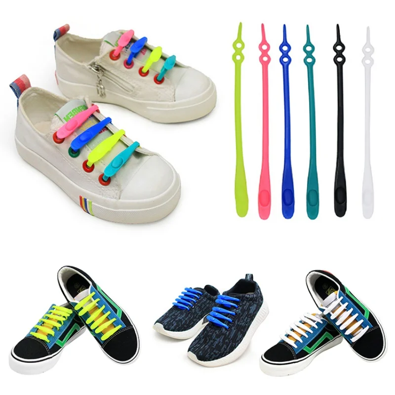 Ленивый не галстук эластичные силиконовые шнурки спортивные беговые шнурки анти-силиконовые резиновые шнурки для кроссовок