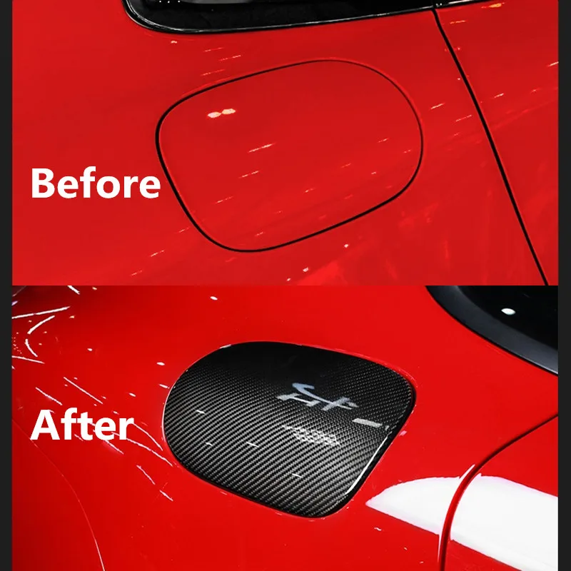 Углеродное волокно автомобильный внешний топливный бак крышка наклейка крышка бака для Porsche Panamera аксессуары для укладки