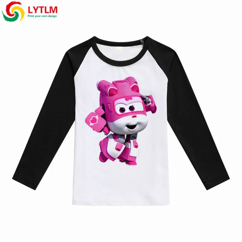

LYTLM Dizzy 3D T Shirt Kids Super Wings Shirt Autumn 2018 Tiny Cottons Toddler Boys Tops Long Sleeve Korean Kids Clothes Camisa