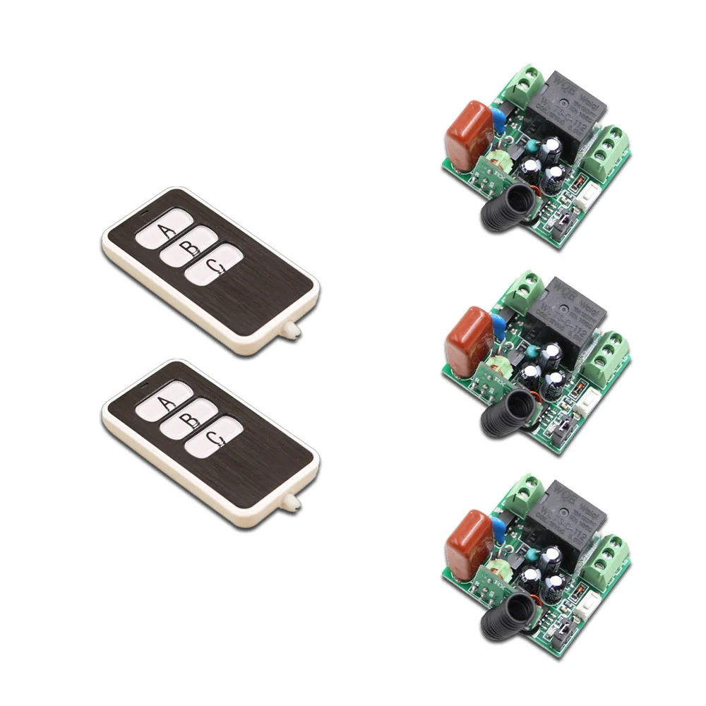 New Arrival AC220V 1CH 10A Wireless Remote Control Switch 3 Receiver & 2 Transmitter Smart RF Remote Control Switch 315/433Mhz New Arrival AC220V 1CH 10A Wireless Remote Control Switch 3 Receiver & 2 Transmitter Smart RF Remote Control Switch 315/433Mhz