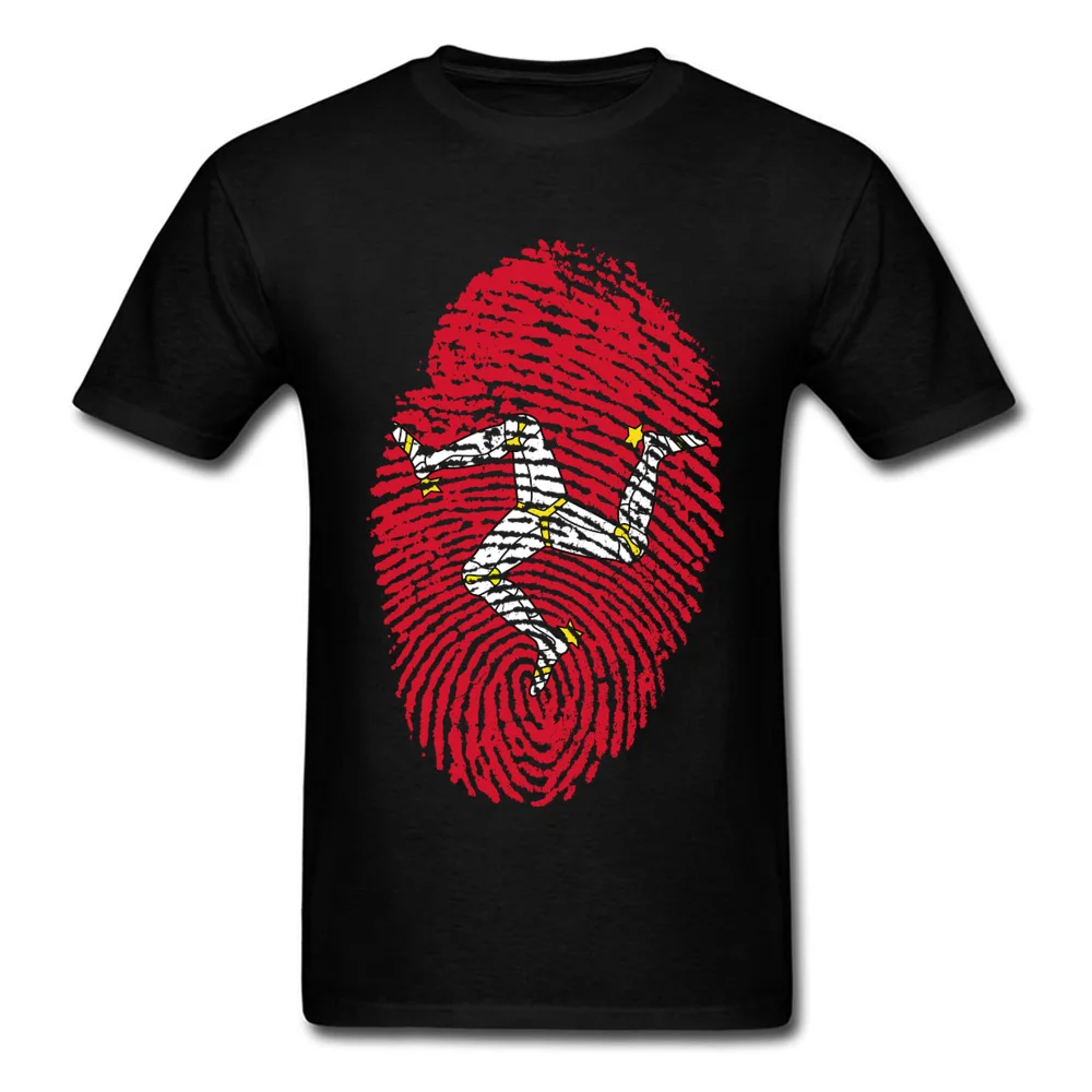 

Isle Of Man TT Fingerprint T Shirt Mens Tshirt Cotton T-shirt Black White Red Clothing Racer Top Game Tee Vintage Style