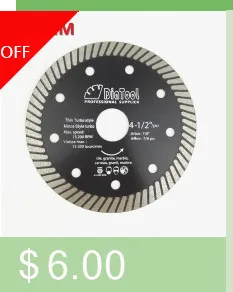 DIATOOL 5" Electroplated diamond cutting& grinding disc Bore 22.23 Diameter 125MM Both side coated diamond saw blade