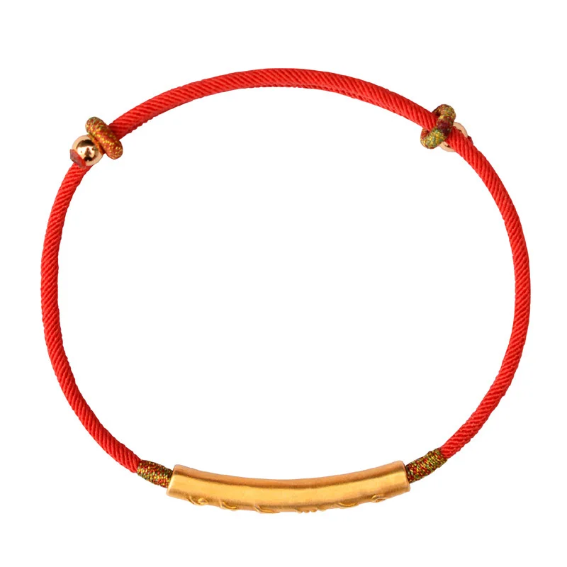 999-Sterling-Silver-Gold-Color-Handmade-Thin-Red-String-Bracelet-For-Women-Six-Words-Engraved-Mantra (2)