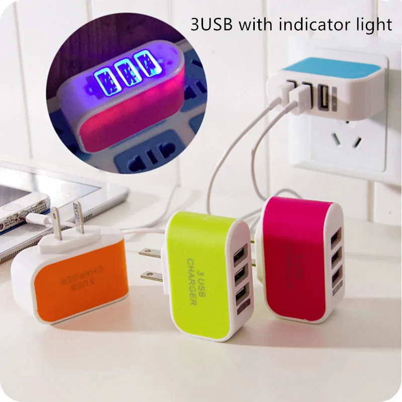 

for 3 USB with indicator phone charger European Standard Mobile phone charger