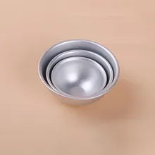 Шарики для ванны из металлического алюминиевого сплава Форма для бомбочек для ванн 3D шаровая Сферическая форма DIY аксессуары для купального инструмента Фантазийная форма