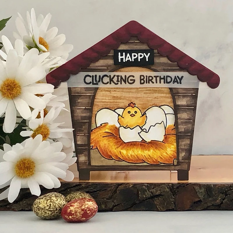 

JC Rubber Stamps and Metal Cutting Dies for Scrapbooking Craft Chick Birthday 2019 Die Cut Stamp Card Making Stencil Decor Album
