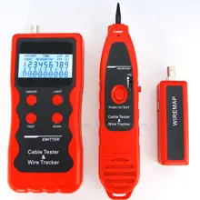 Мониторинг Сети Кабельный тестер ЖК-NF-308 провода дефектоскоп локальной сети коаксиальный BNC USB RJ45 RJ11