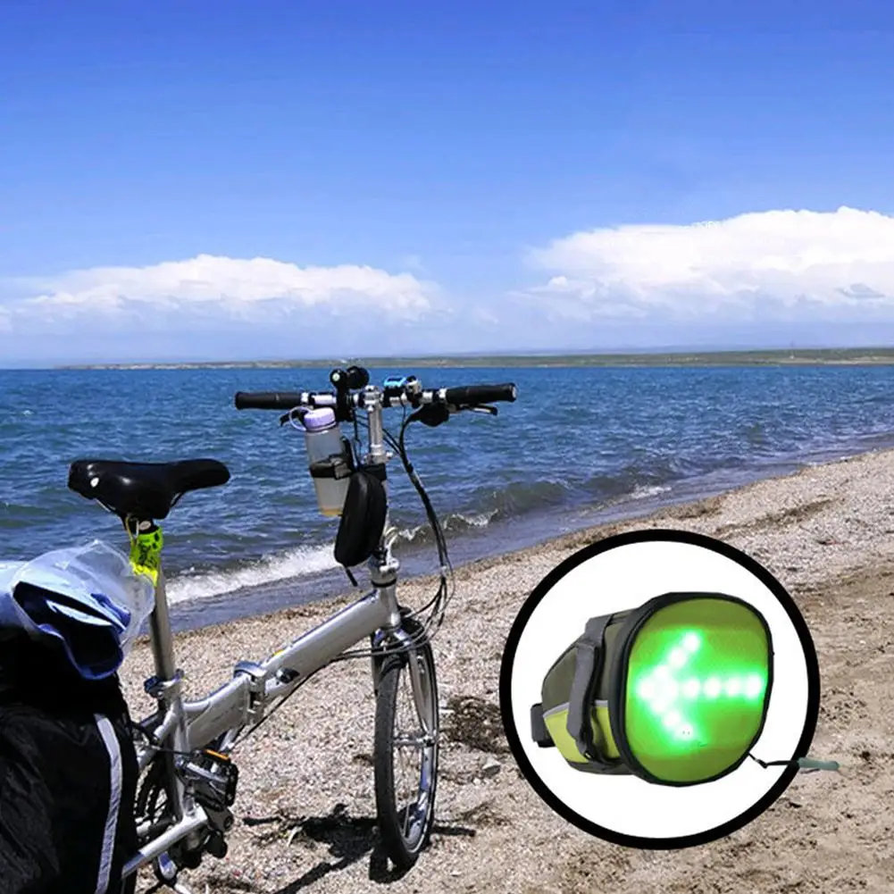 Светодиодный сигнальный светильник для велосипеда с креплением на цепочке, защитный задний беспроводной светильник с дистанционным управлением