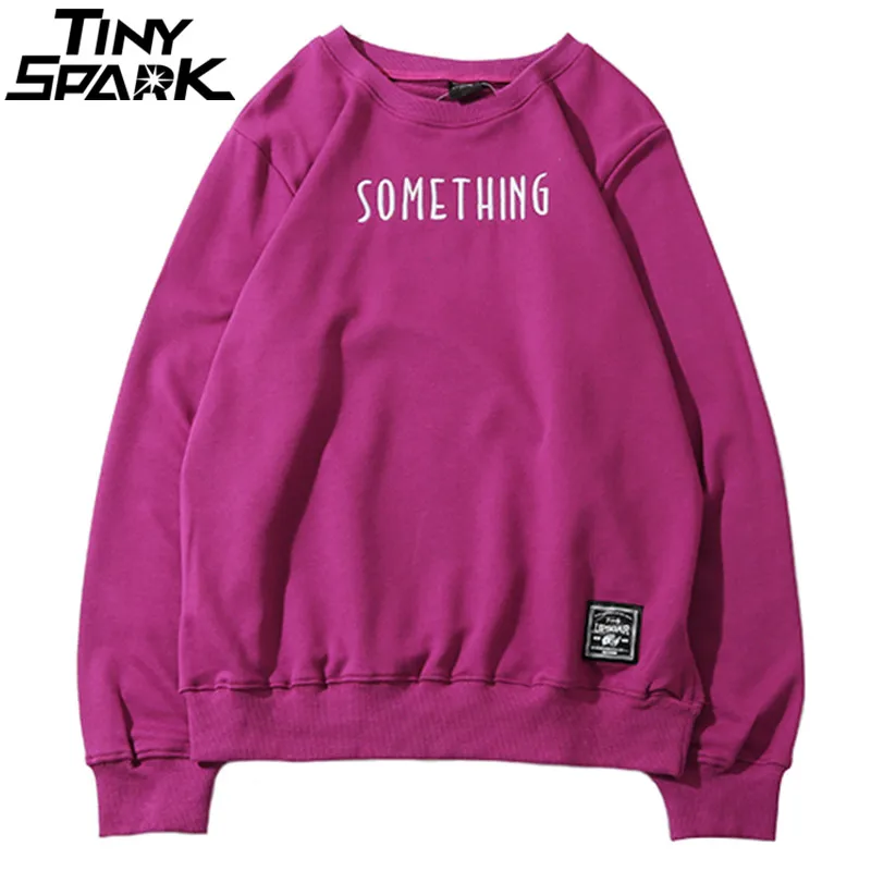 

Embroidery Sweatshirt Streetwear Men Hip Hop Pullover Sweatshirts Hoodie Harajuku 2018 Autumn Casual Plain Sweatshirt Cotton 100