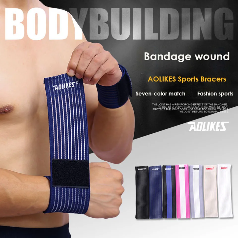 AOLIKES 1PCS Outdoor Sport Injury Bandage Adjustable Wristbands