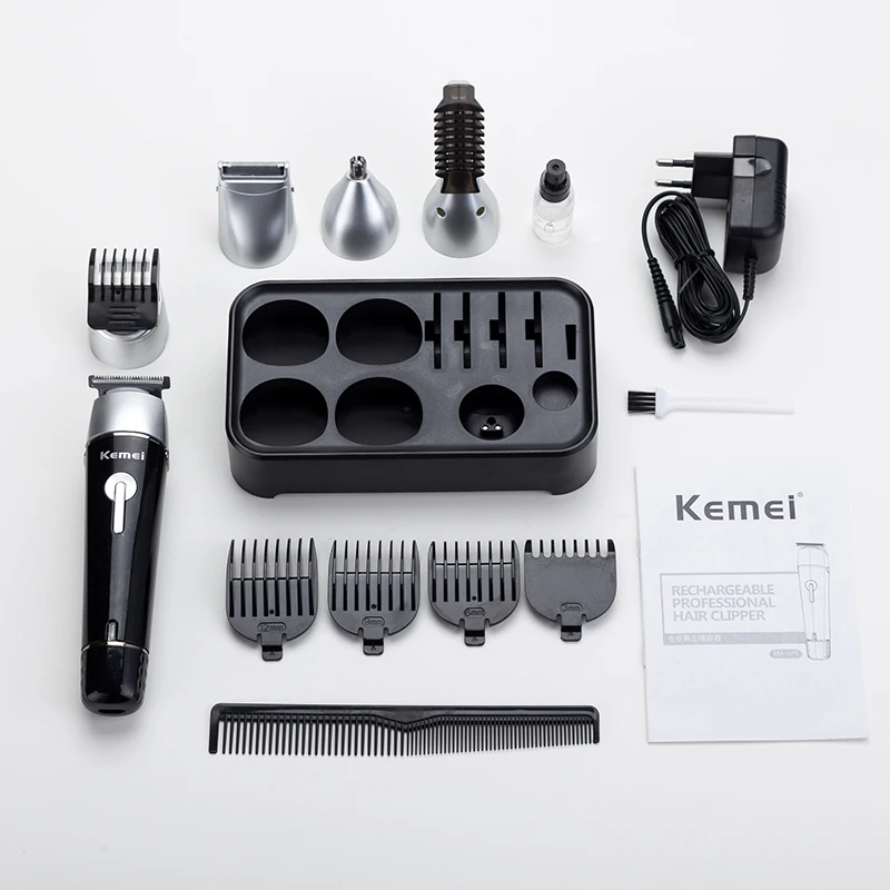 Kemei перезаряжаемый триммер для волос профессиональная машинка для стрижки мужчин электробритва бритва машинка для стрижки волос Парикмахерская Триммер для носа