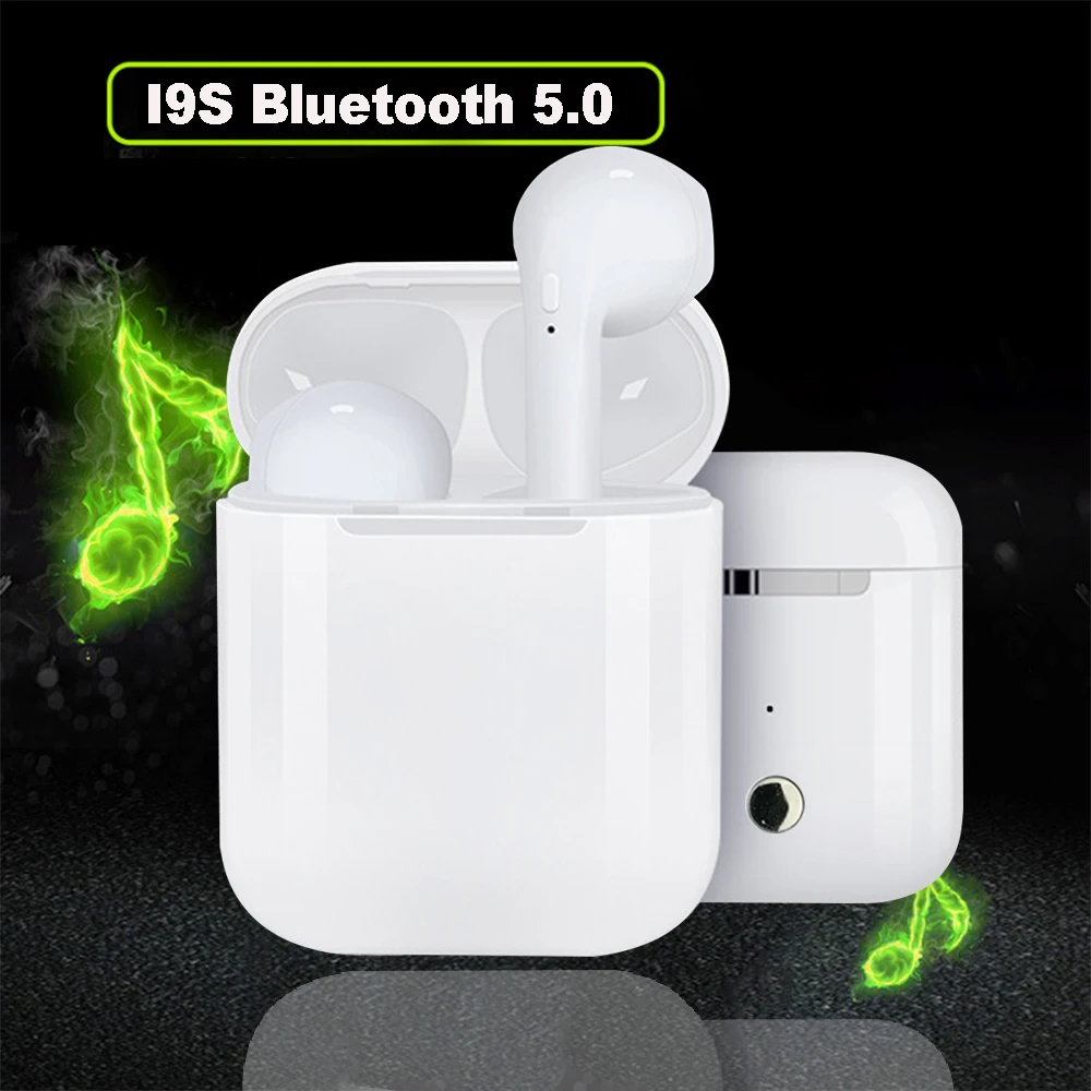 

I9S TWS Earpiece Wireless Headset Wireless Earphone Portable 5.0 Bluetooth Invisible Headset Stereo Earbud For All Smart Phone