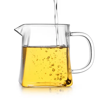 

350ml Heat-resisting clear glass pot,Drinkware cha hai chinese kung fu tea cups tea set gongdao bei tea pitcher with handle