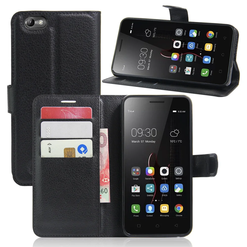 

Fashion Cell phone Case For Lenovo Vibe C A2020 PU Flip Leather Case Protector Cover With Wallet and Card Slots For Lenovo A2020