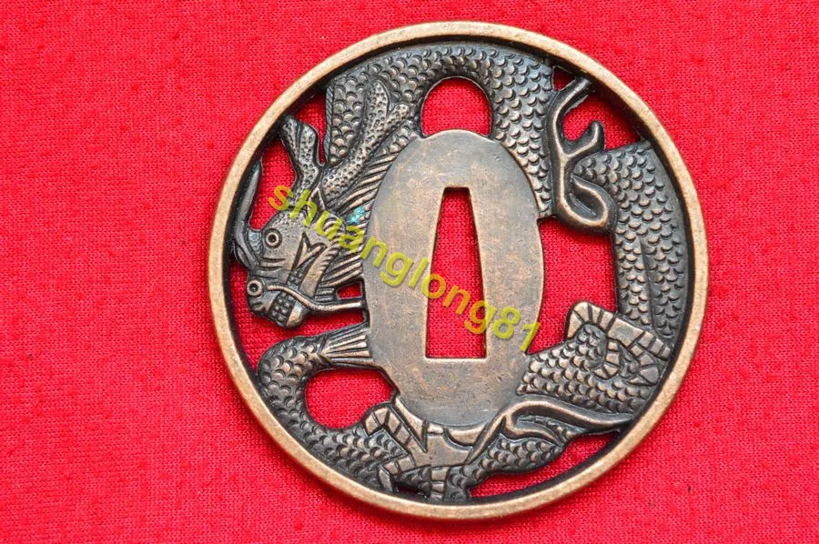 Высококачественный Красивый японский защитный нож Tsuba из сплава для самурая