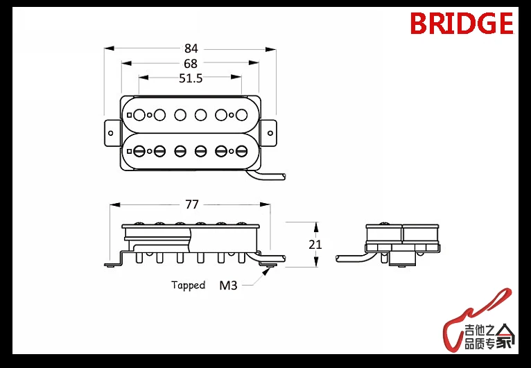 1 комплект GuitarFamily GFH1 + GFH4 электрогитара Alnico Humbucker Pickup ( Timbre Reference To SD SH1 SH4)|humbucker