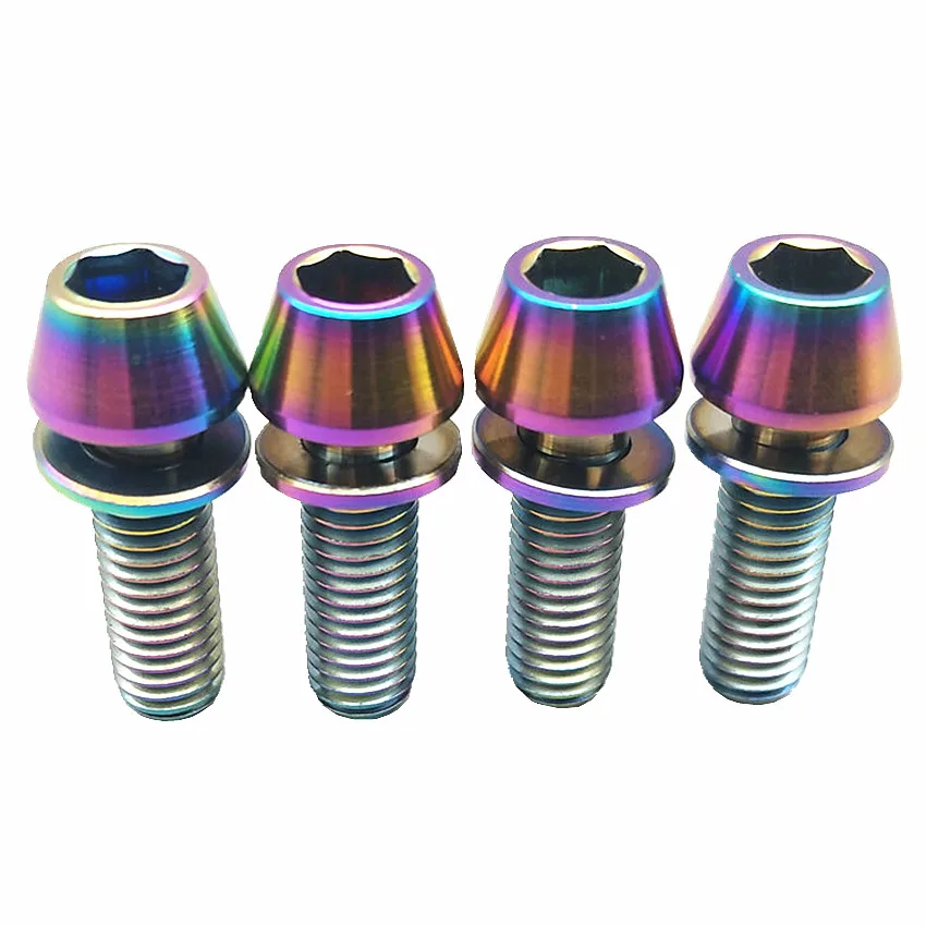 Titanium M5 x 40mm Tapered Ti Bolt Taper Hex Allen Socket Head Screw GR5