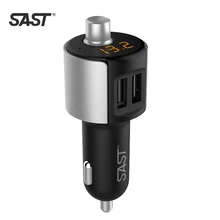 Sast bluetooth автомобильный mp3-плеер беспроводной fm передатчик громкой связи автомобиля с usb 3.4a зарядное напряжение диагностический поддержка tf карт