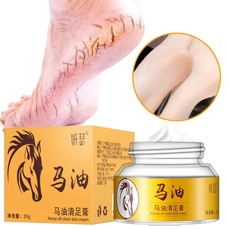 

Moisturizing Horse Oil Hand Foot Crack Cream Heel Chapped Peeling Foot Hand Repair Anti Dry Crack Skin Ointment Cream 30g C2