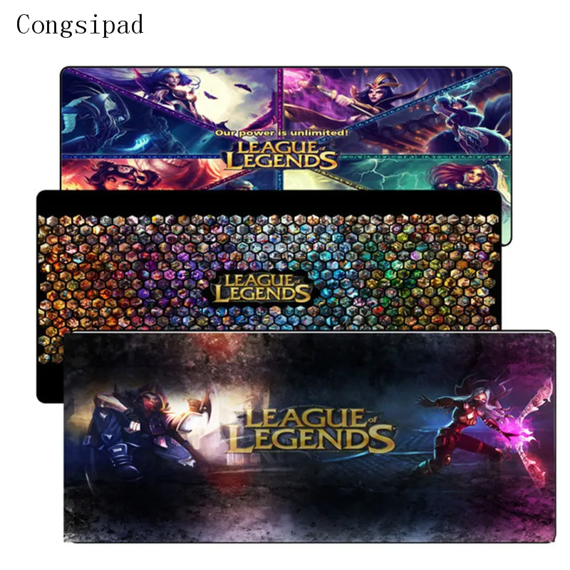 

Congsipad League of legends Mouse Pad Locked Edge Pad to Mouse Notbook Computer Mousepad 90x40cm Gaming Padmouse For CSGO Gamer