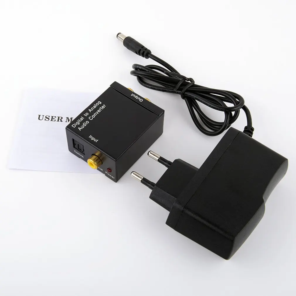 

RCA Digital To Analog Audio Converter Digital Optical Coaxial Signal to Analog Audio Converter Adapter