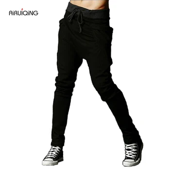 

Casual Men Pants Hot Sale Unique Big Pocket Hip Hop Harem Pants Fitness Clothing Quality Outwear Casual Men Joggers fashion
