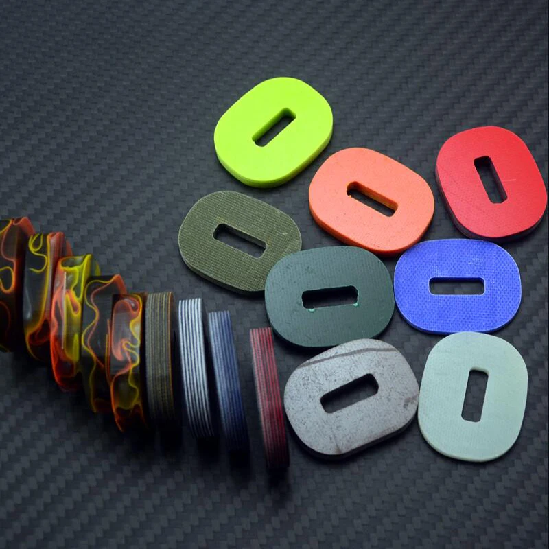 

Produce knife DIY Acrylic G10 Handle collar bead Gasket washer 4piece per lot